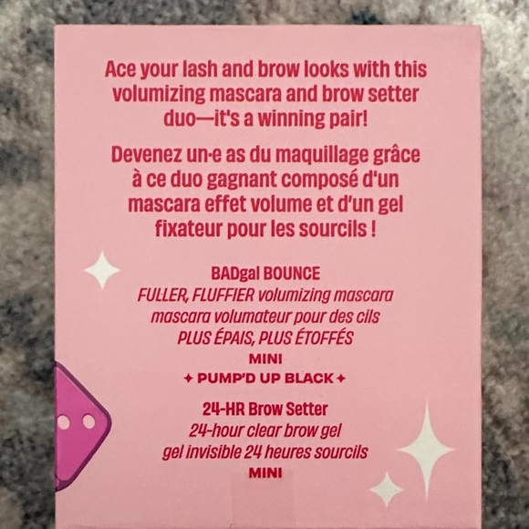 Benefit Game, Set, Bounce Mini Mascara & Brow Set - Pink and Red - Picture 2 of 3